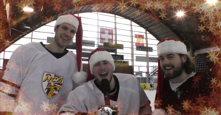 Les joueurs du HC Ajoie vous présentent leurs meilleurs voeux!