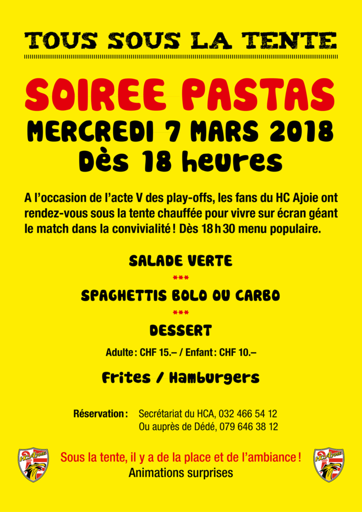Soirée pastas