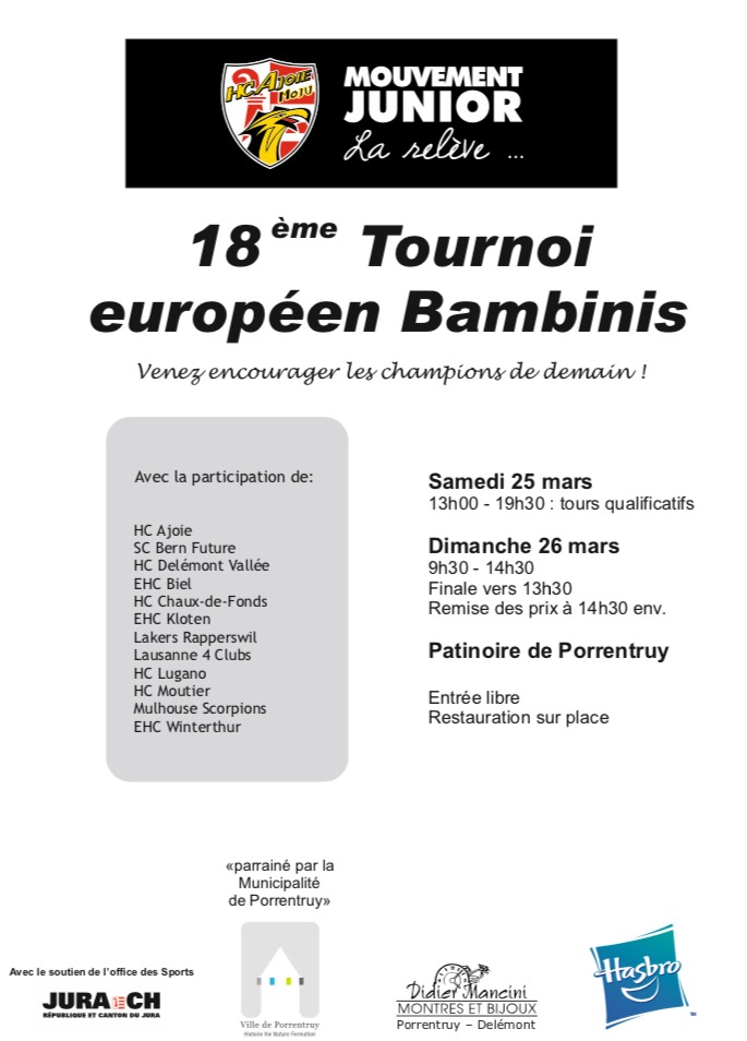 Tournoi européen Bambinis
