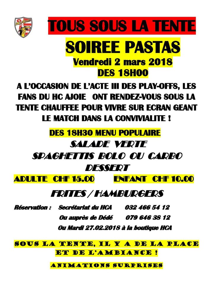 Soirée Pastas
