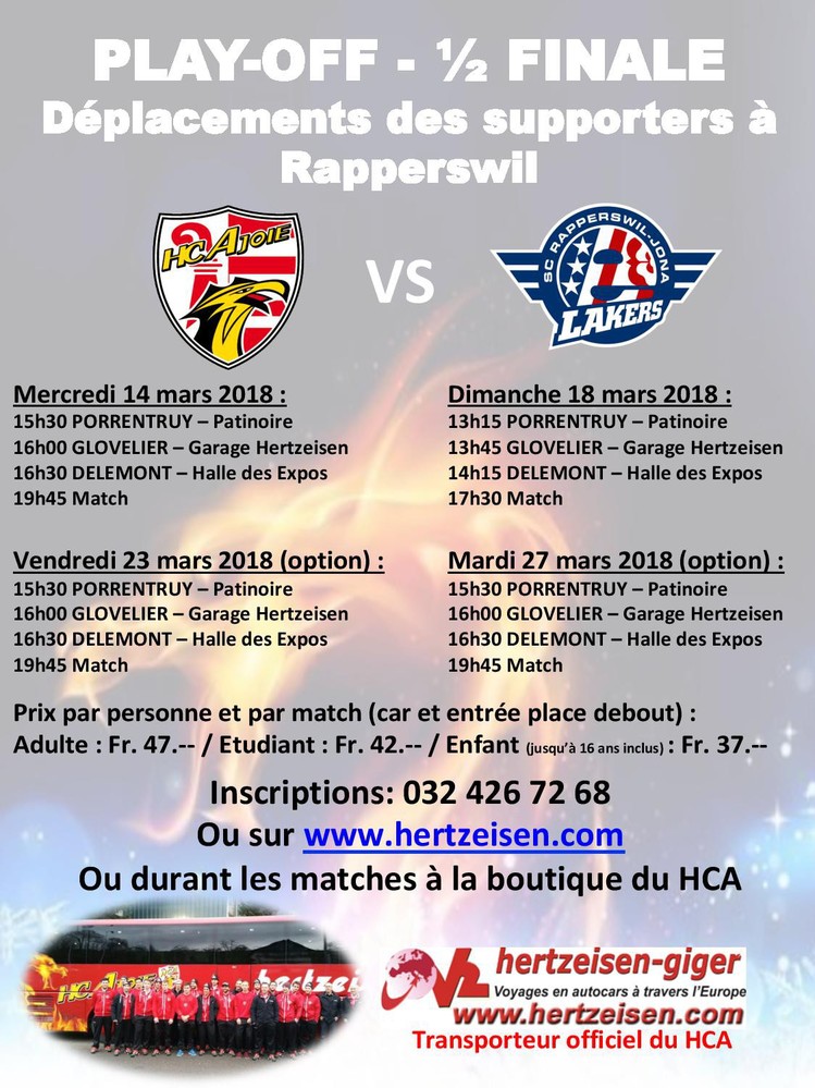 Déplacement Rapperswil