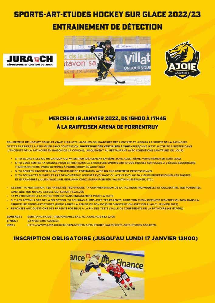 Entraînement de détection