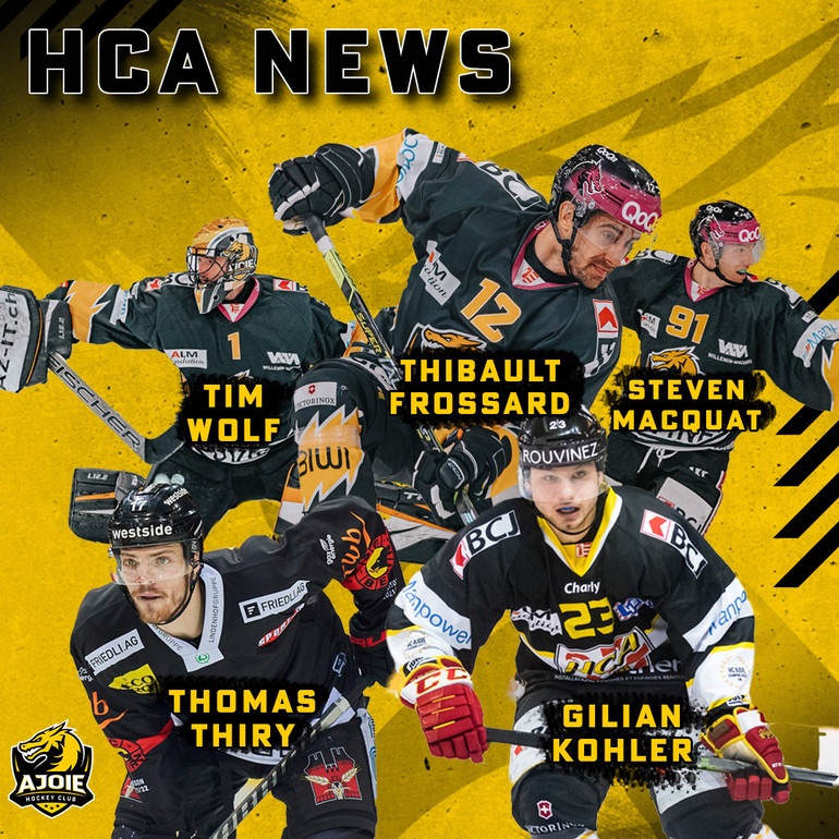 nouveaux joueurs et prolongations