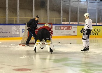 Entraînement des gardiens avec David Aebischer