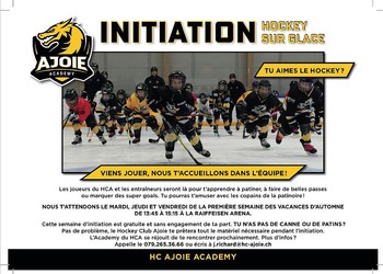 Initiation au Hockey sur glace