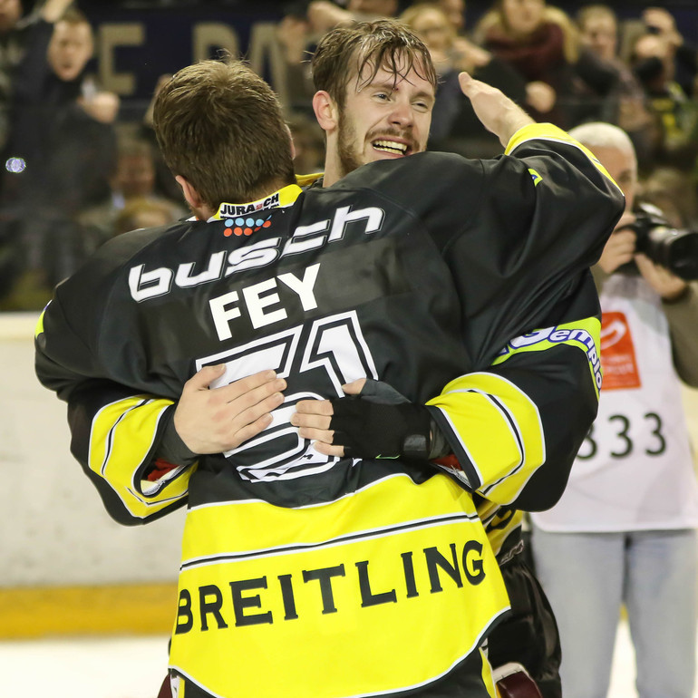 Ajoie - Lakers PO6 01.04.16 - Le titre